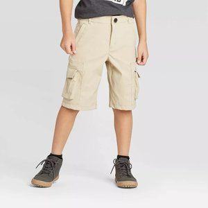 Boys' Techy Stretch Beige Cargo Shorts Cat & Jack